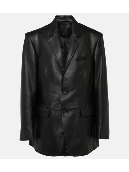 Sacou Wardrobe.nyc din piele negru