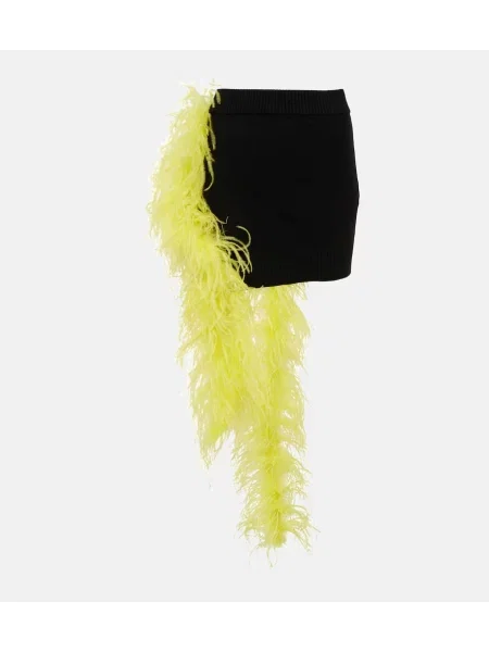 Dzianinowa spódnica The Attico czarna