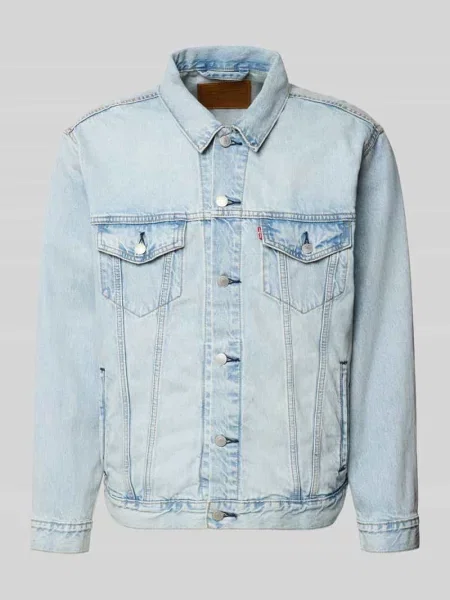 Kurtka jeansowa z czystej bawełny Levi's niebieska