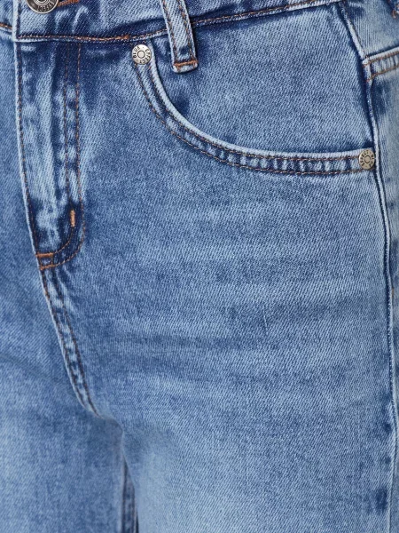 Blue Effect Jeansy Straight Fit blau niebieskie