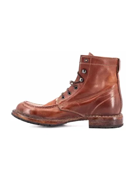 Buty do kostki Moma skórzane brązowe