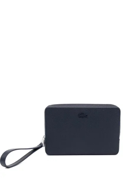 Чанта Lacoste с автограф синьо