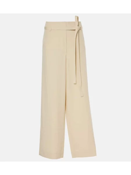 Spodnie Toteme z wysoką talią białe