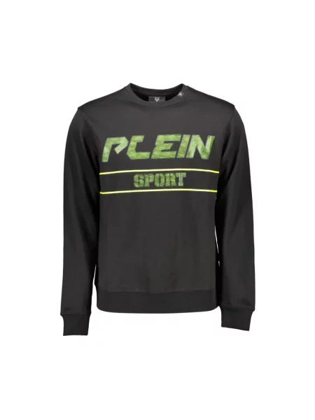 Bluza Plein Sport z nadrukiem z długim rękawem czarna