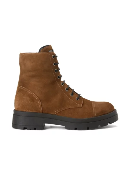 Botki Giuseppe Zanotti skórzane brązowe