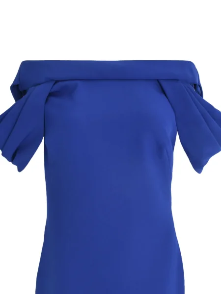 Rochie Safiyaa drapată albastru
