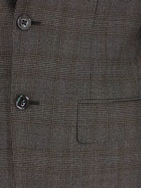 Costum Corneliani în carouri maro