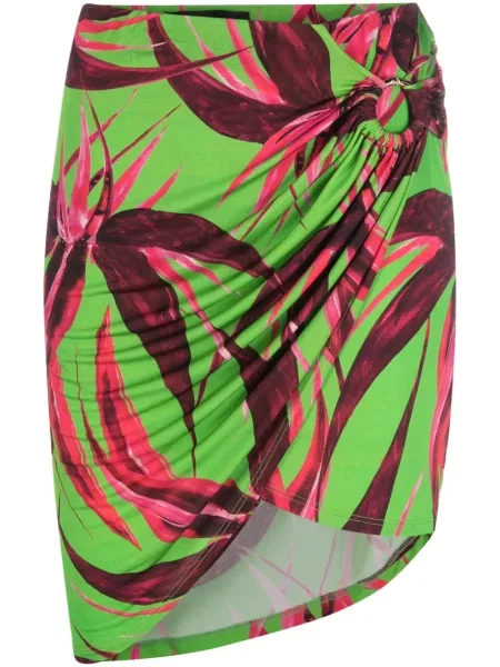 Fustă Louisa Ballou cu model floral cu imagine verde