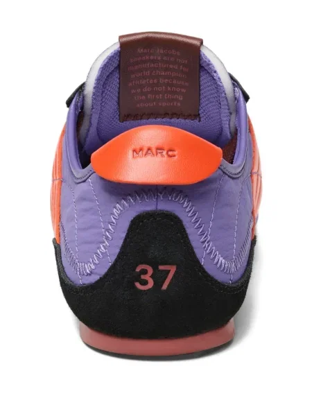Sneakerși Marc Jacobs cu șireturi din dantelă violet