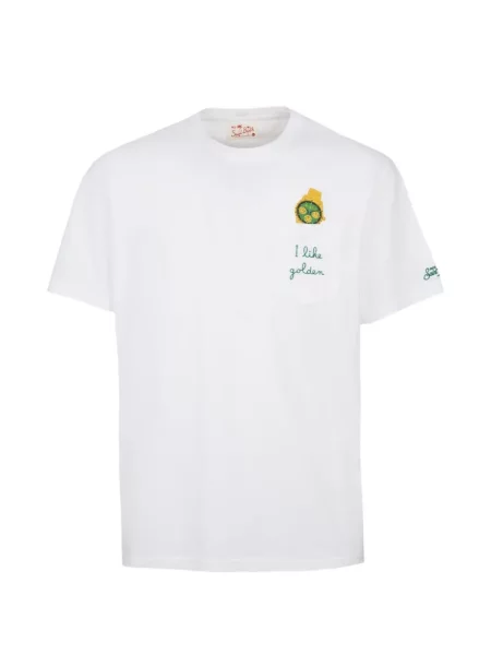 Тениска Mc2 Saint Barth бродирана бяло