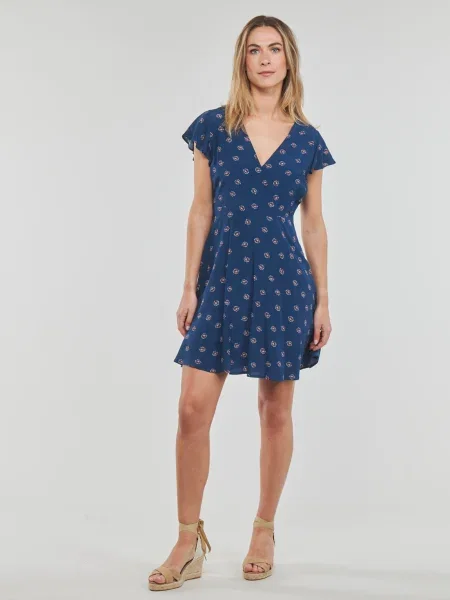 Rochie din denim Pepe Jeans London albastru