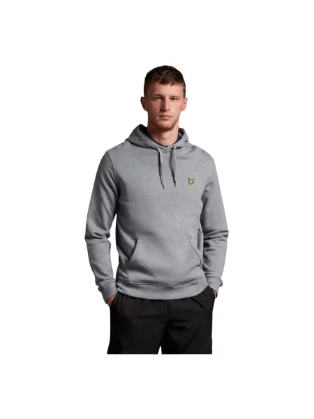 Bluza z kapturem Lyle & Scott z kapturem szara