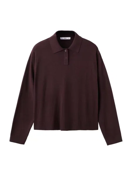 MANGO Pulover LUCCAP temno rdeča