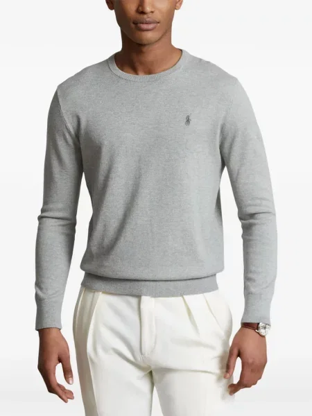 Matlasat tricou polo Polo Ralph Lauren cu decolteu rotund cu autograf roșu