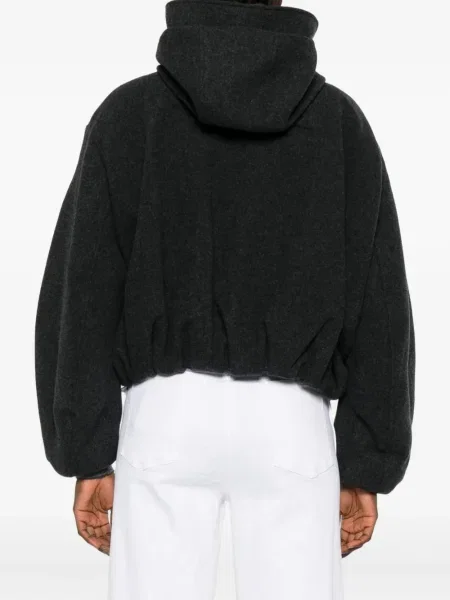 Geacă Canada Goose cu glugă gri