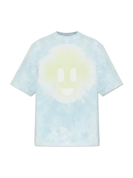 Tie dye koszulka Casablanca wiązana niebieska