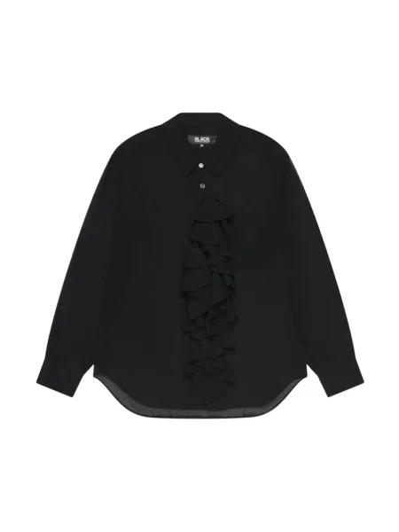 Koszula Comme Des Garcons z falbankami czarna