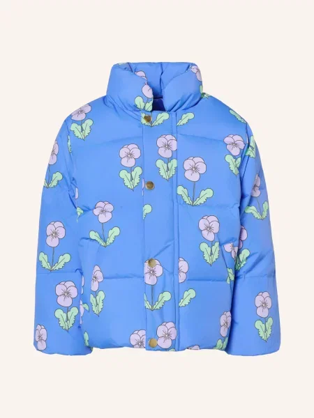 Mini Rodini Prošívaná Bunda / světle fialová / světle zelená modrá