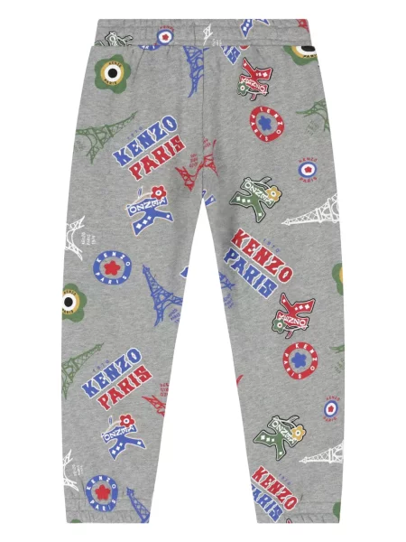 Joggery dziecięce Kenzo szare