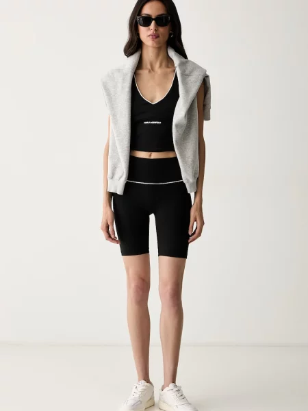 Pantaloni scurți Karl Lagerfeld negru