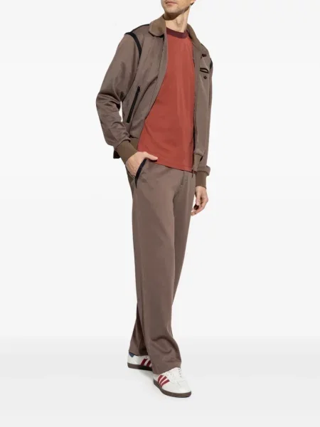 Szerokie spodnie dresowe Adidas z kapturem czarne