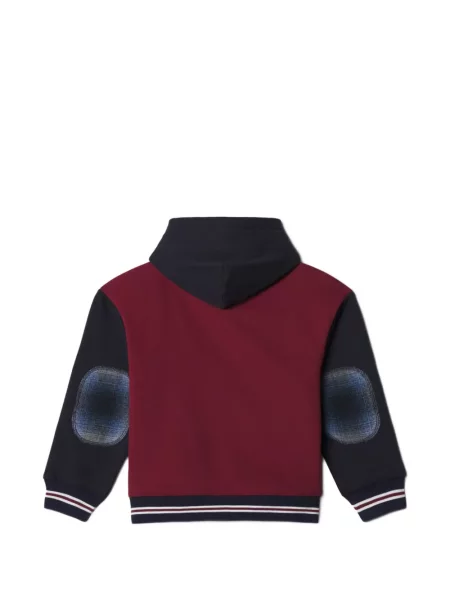 Bluza z kapturem dziecięca Maison Kitsune czerwona