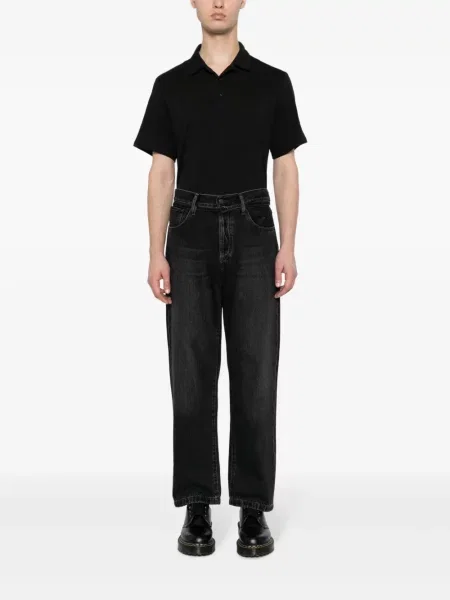 Klasikiniai polo marškinėliai Rag & Bone juoda