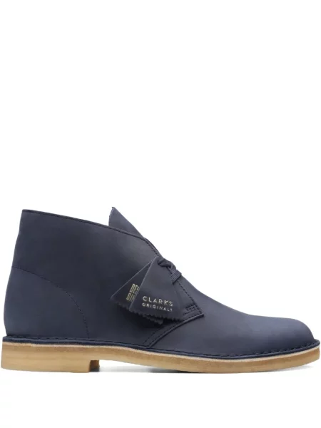 Ghete desert Clarks Originals din piele albastru