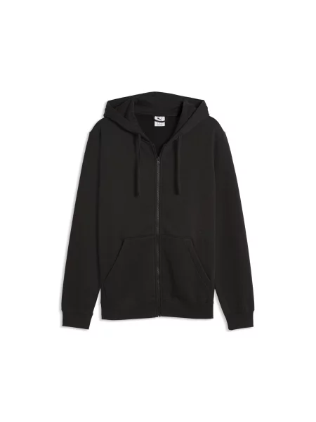 PUMA MÄ™ska rozpinana bluza z kapturem Essentials z logo No. 1 Akcesoria S czarny