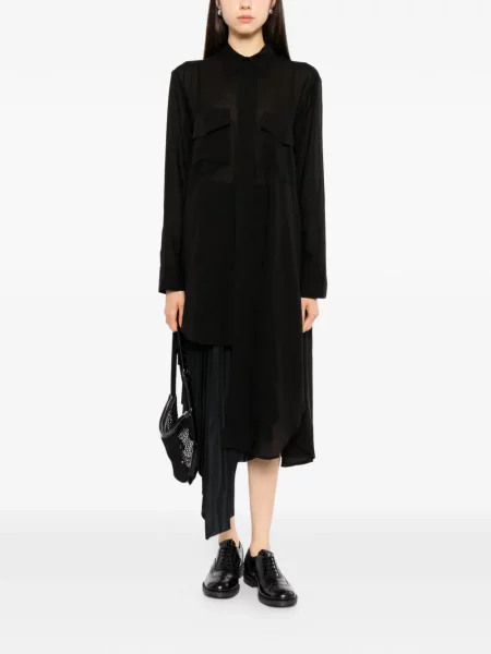 Košeľové šaty Yohji Yamamoto čierna