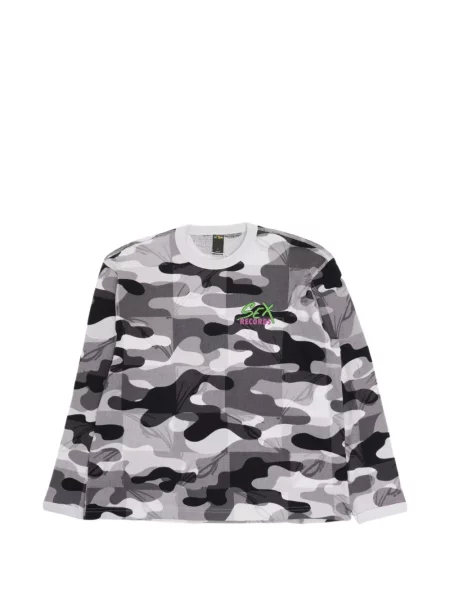 Lung tricou Anti Promo cu imagine cu model camuflaj gri