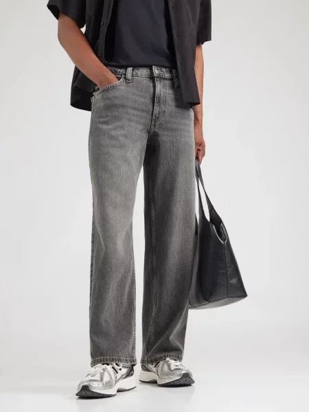 HOLLISTER Džínsy denim sivý