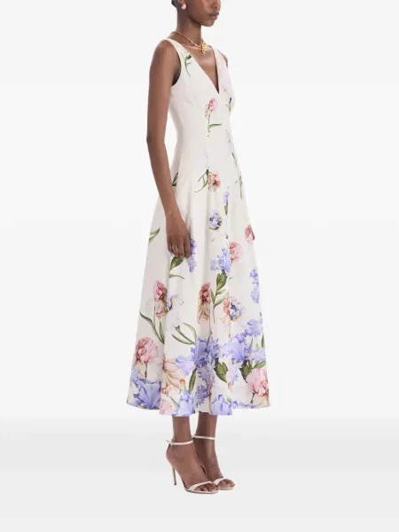 Rochie midi Oscar De La Renta cu imagine