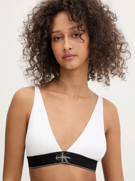 Calvin Klein Underwear trojúhelníková podprsenka bílá