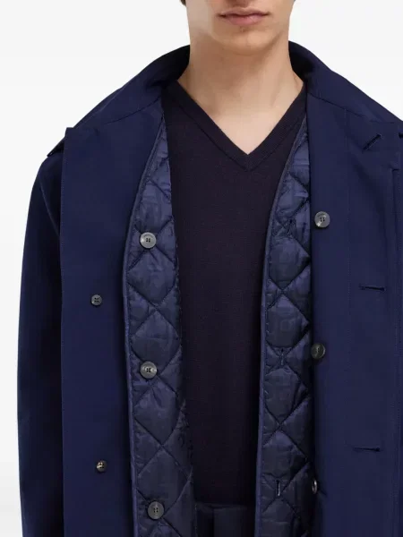 Trenčkot Ferragamo na ramínka modrý