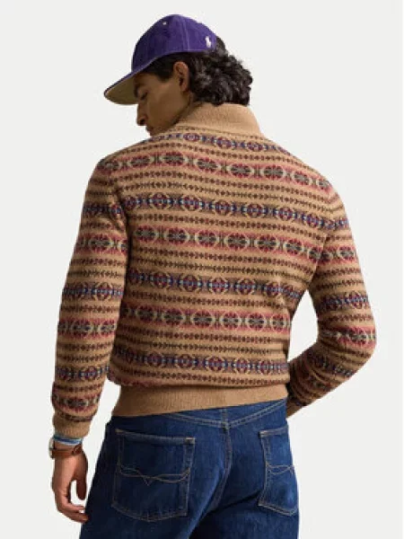 Polo Ralph Lauren pulover za muškarce od vune smeđa