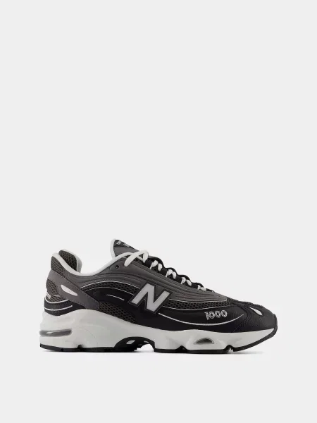 Кожаные повседневные кроссовки New Balance черные