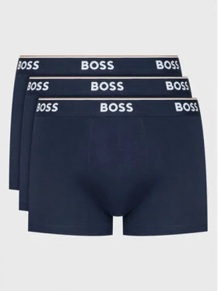 Boss Set 3 perechi de boxeri Power Bleumarin negru