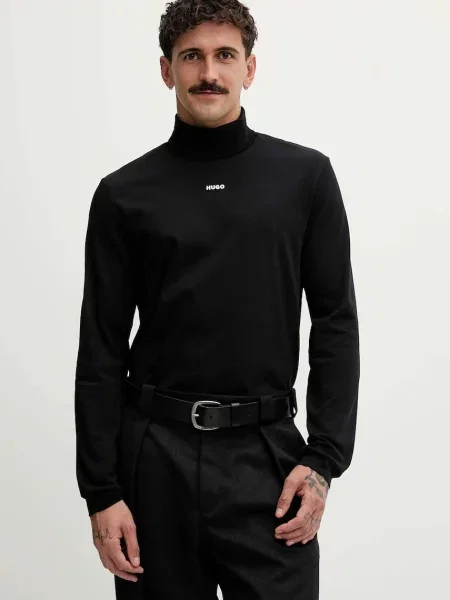 Tricou cu mânecă lungă Hugo negru