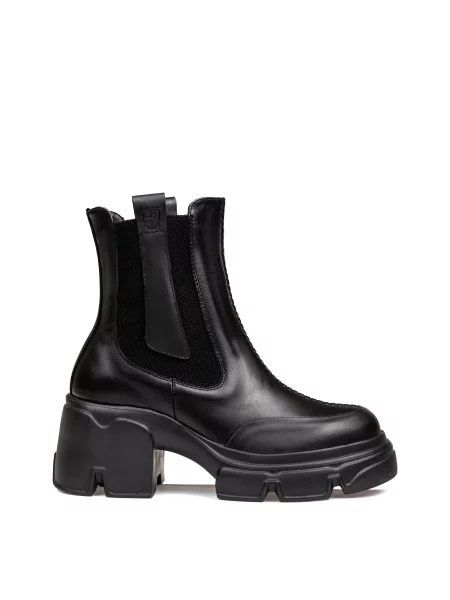 Кожаные ботильоны Alex Bell черные