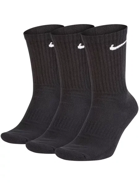 Ponožky Nike Everyday Cushioned Training Crew Socks Black/ White M bílé