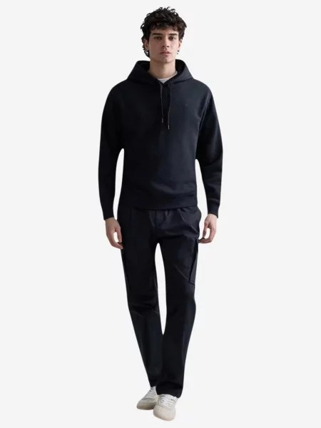 REPLAY Pulover BRUSHED FLEECE negru