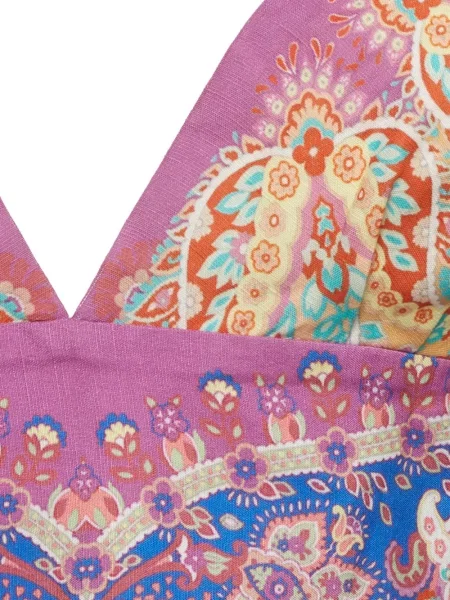 Top Sandro cu imagine cu model paisley violet