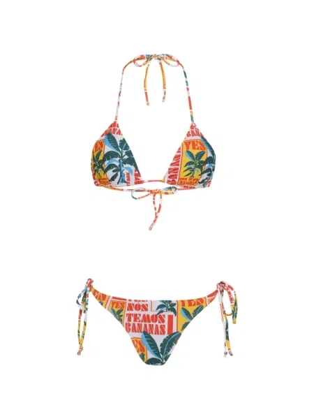 Bikini Amir Slama cu imagine cu legături galben