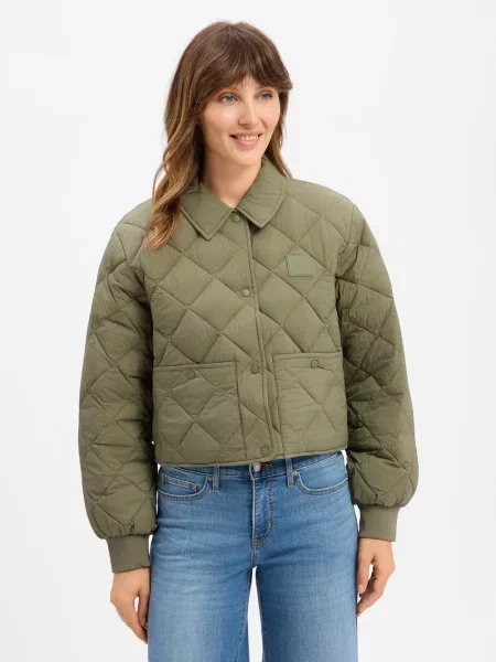 Calvin Klein Jeans Kurtka pikowana Kobiety S zielony