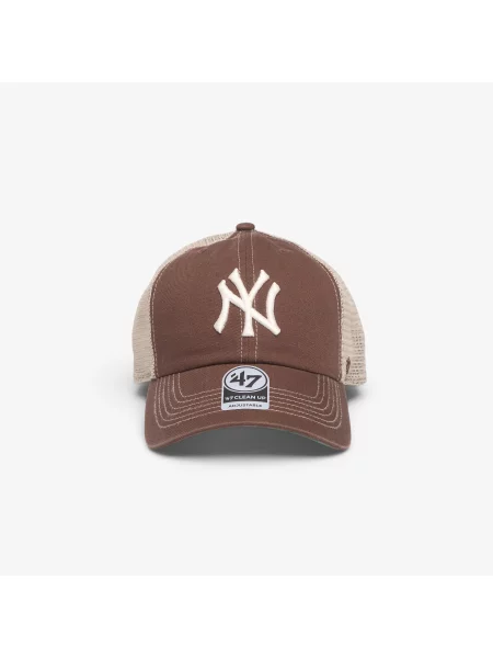47 brand czapka z daszkiem z dodatkiem wełny MLB New York Yankees brązowa