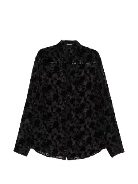 Cămașă Ann Demeulemeester cu model floral negru