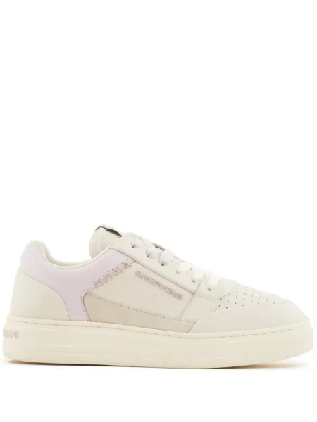 Sneakerși Emporio Armani din piele roz