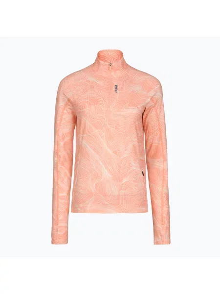 Bluză pentru femei de alergare HOKA Skyform Half Zip CLF PRT sunstone print