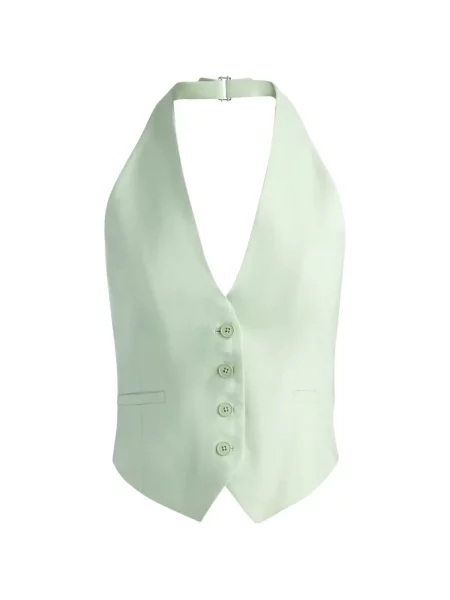 Vestă Alice + Olivia cu gât halter verde